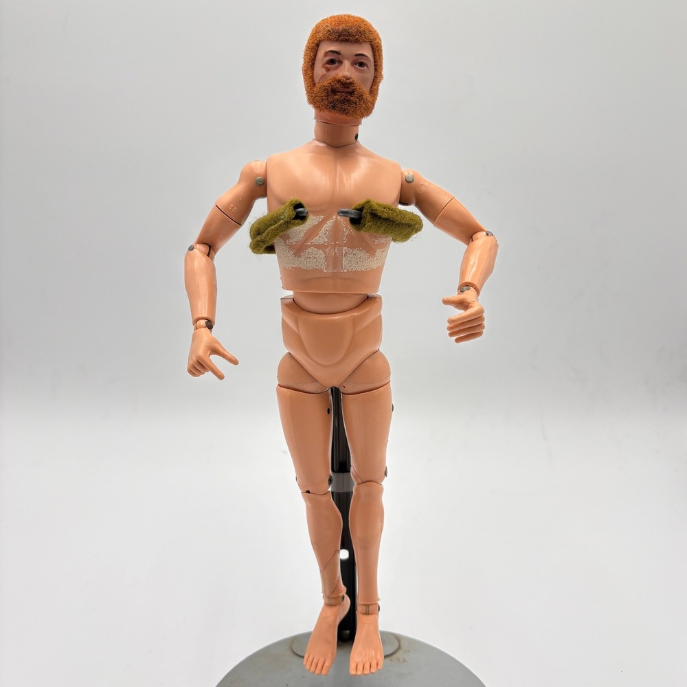 Vintage 1970 GI Joe Adventure Team Sea Adventurer Red Flocked Hair Figure